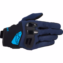 Alpinestars Chrome V2 Gants de moto, noir-bleu, taille L pour Hommes