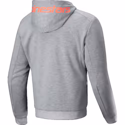 Alpinestars Chrome V2 Sport Sweat à capuche zippé de moto, gris-rouge, taille XL pour Hommes