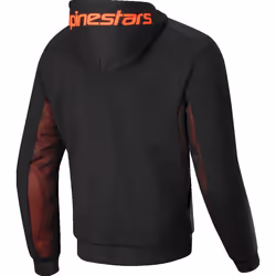 Alpinestars Chrome Air Sport Sweat à capuche zippé de moto, noir-rouge, taille M pour Hommes