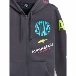 Alpinestars Variegate Sweat à capuche zippé, gris, taille L pour Hommes