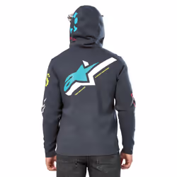 Alpinestars Variegate Sweat à capuche zippé, gris, taille XL pour Hommes