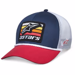 Alpinestars Selica Casquette de camionneur, blanc-rouge-bleu pour Hommes