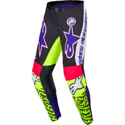 Alpinestars Supertech Dirt Pantalons de motocross, vert-pourpre, taille 30 pour Hommes
