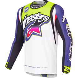 Alpinestars Supertech Dirt Maillot de motocross, multicolore, taille L pour Hommes
