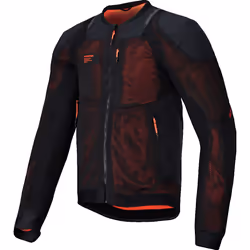 Alpinestars Troop-Air Pro Veste de protection, noir-rouge, taille M pour Hommes
