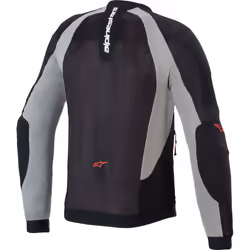 Alpinestars Troop-Air Veste de protection, noir-gris-rouge, taille M pour Hommes