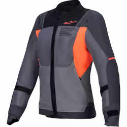 Alpinestars Stella ST-2 Air Veste textile de moto pour femmes, noir-gris-orange, taille M