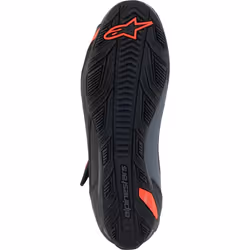 Alpinestars Faster-4 Chaussures de moto, noir-gris-rouge, taille 47 pour Hommes