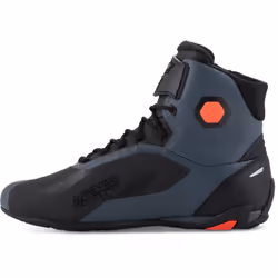 Alpinestars Faster-4 Chaussures de moto, noir-gris-rouge, taille 48 pour Hommes