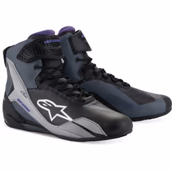 Alpinestars Stella Faster-4 Chaussures de moto pour femmes, noir-gris-pourpre, taille 38 - 41