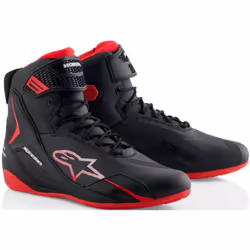 Alpinestars Honda Faster-4 Chaussures de moto, noir-rouge, taille 42 pour Hommes