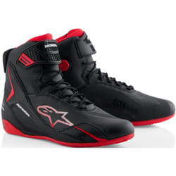 Alpinestars Honda Faster-4 Chaussures de moto, noir-rouge, taille 42 pour Hommes