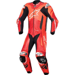 Alpinestars GP Plus V4 Sprint Combinaison moto 1 pièce en cuir, noir-rouge, taille 56 pour Hommes