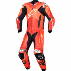 Alpinestars GP Plus V4 Sprint Combinaison moto 1 pièce en cuir, noir-rouge, taille 56 pour Hommes