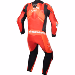 Alpinestars GP Plus V4 Sprint Combinaison moto 1 pièce en cuir, noir-rouge, taille 58 pour Hommes