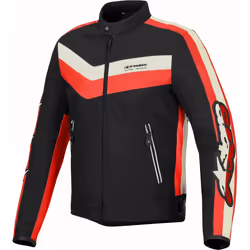 Alpinestars T-Dyno Wr Blouson textile de moto, noir-rouge, taille S pour Hommes