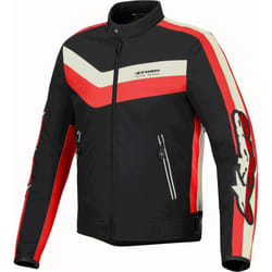 Alpinestars T-Dyno Wr Blouson textile de moto, noir-rouge, taille 2XL pour Hommes