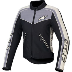 Alpinestars Stella T-Dyno WR Veste textile de moto pour femmes, noir-gris, taille XL