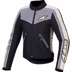Alpinestars Stella T-Dyno WR Veste textile de moto pour femmes, noir-gris, taille XL