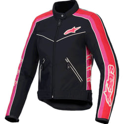 Alpinestars Stella T-Dyno WR Veste textile de moto pour femmes, noir-rose, taille XS
