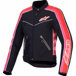 Alpinestars Stella T-Dyno WR Veste textile de moto pour femmes, noir-rose, taille XL