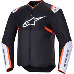 Alpinestars T-Sps Air V2 Blouson textile de moto, noir-blanc-rouge, taille 4XL pour Hommes