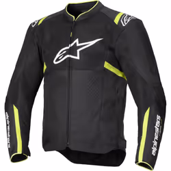 Alpinestars T-Sps Air V2 Blouson textile de moto, noir-jaune, taille L pour Hommes