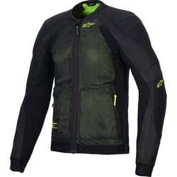 Alpinestars Troop-Air Veste de protection, noir-jaune, taille L pour Hommes