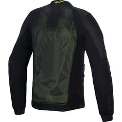 Alpinestars Troop-Air Veste de protection, noir-jaune, taille 2XL pour Hommes