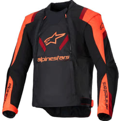Alpinestars T-Stunt Air Blouson textile de moto, noir-rouge, taille XL pour Hommes