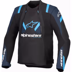 Alpinestars T-Stunt Air Blouson textile de moto, noir-bleu, taille 4XL pour Hommes