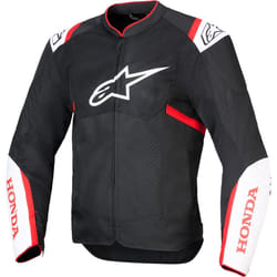 Alpinestars Honda T-Sps Air V2 Blouson textile de moto, noir-blanc-rouge, taille S pour Hommes