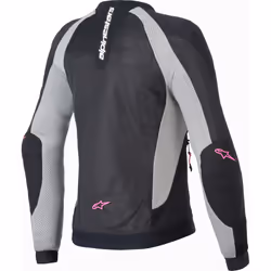 Alpinestars Stella Troop-Air Pro Veste de protection pour femmes, noir-gris-rose, taille XL
