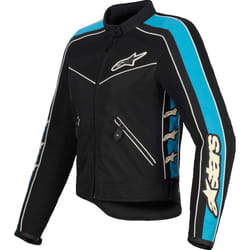 Alpinestars Stella T-Dyno Air Veste textile de moto pour femmes, noir-bleu, taille XL