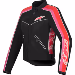 Alpinestars Stella T-Dyno Air Veste textile de moto pour femmes, noir-rose, taille XS