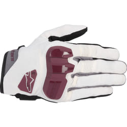 Alpinestars Chrome Gants de moto pour femmes, blanc-rouge, taille XS