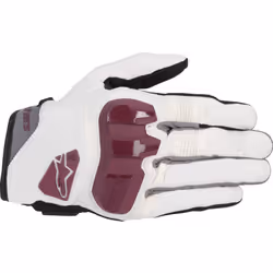 Alpinestars Chrome Gants de moto pour femmes, blanc-rouge, taille XS