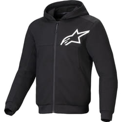 Alpinestars Chrome V2 Sport Sweat à capuche zippé de moto, noir, taille 2XL pour Hommes