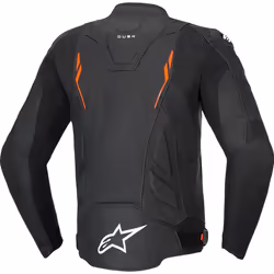 Alpinestars Dusk Airflow Blouson en cuir de moto perforé, noir-rouge, taille 50 pour Hommes