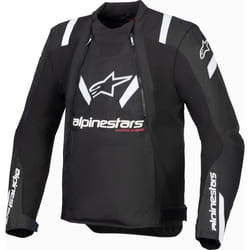 Alpinestars T-Stunt Air Blouson textile de moto, noir-blanc, taille L pour Hommes