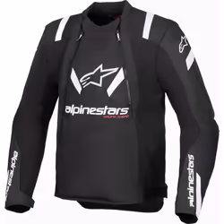 Alpinestars T-Stunt Air Blouson textile de moto, noir-blanc, taille 4XL pour Hommes