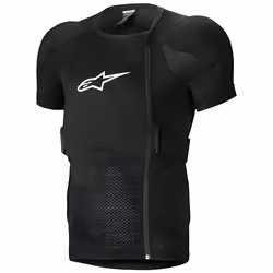 Alpinestars A-Impact Plasma Veste de protection à manches courtes, noir-blanc, taille XL pour Hommes