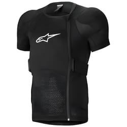 Alpinestars A-Impact Plasma Veste de protection à manches courtes, noir-blanc, taille XL pour Hommes