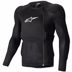 Alpinestars A-Impact Plasma Veste de protection à manches longues, noir-blanc, taille XL pour Hommes