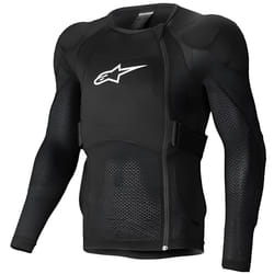 Alpinestars A-Impact Plasma Veste de protection à manches longues, noir-blanc, taille XL pour Hommes