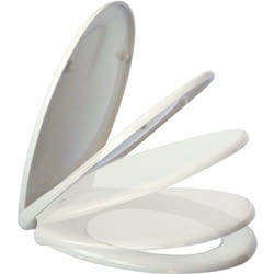 Siège de toilette thermodurcissable universel Tecom DSC01 blanc