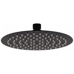 Tecom - Pomme de douche ronde noire mat lrnr Noir mat - ø 250 mm