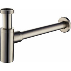 Tecom - Siphon d'évier standard, couleur acier brossé, raccord 1'1/4 Damast 18219 acier inoxydable brossé