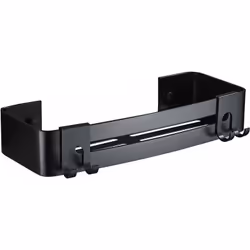 Étagère de douche en aluminium finition noir mat dimensions 320 x 125 mm | Tecom DPGNR1 Étagère de rangement au design élégan ...