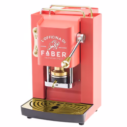 Faber Italia PROCHERRYBASOTT, Cafetière, 1,3 L, Dosette de café, 500 W, Rouge